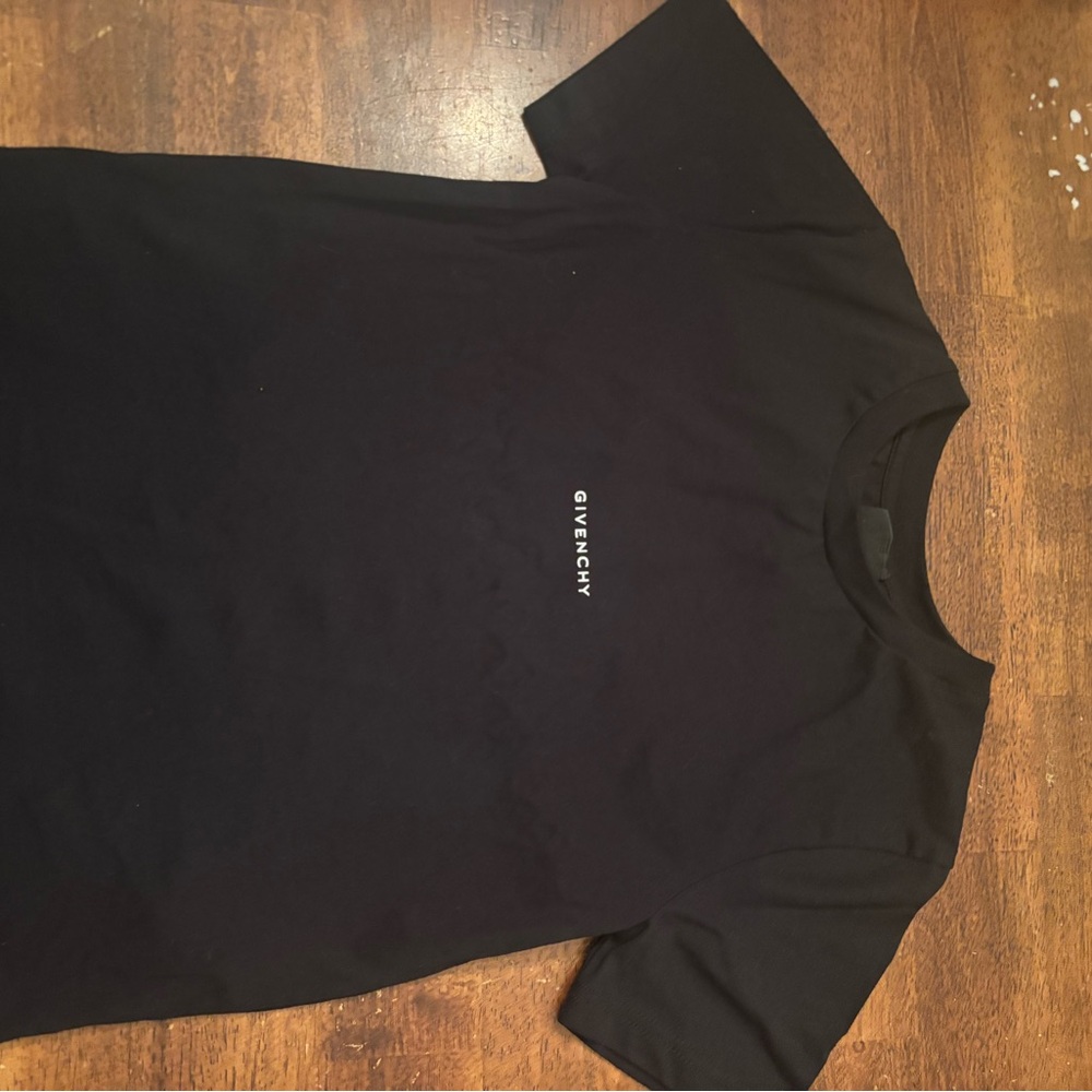 Givenchy Black Short Sleeve Logo Tee